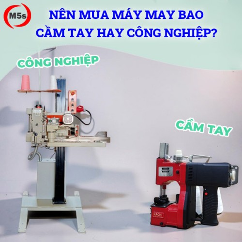 mua máy may bao cầm tay hay công nghiệp
