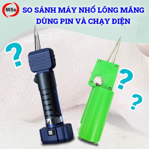 So sánh máy nhổ lông vịt cầm tay dùng pin và chạy điện