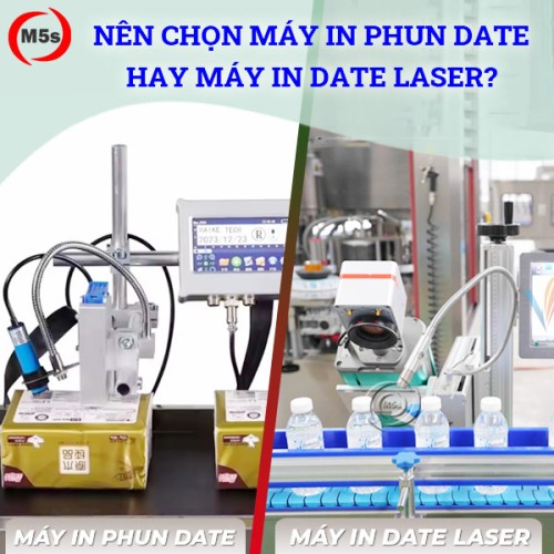 mua máy in phun date hay máy in date laser