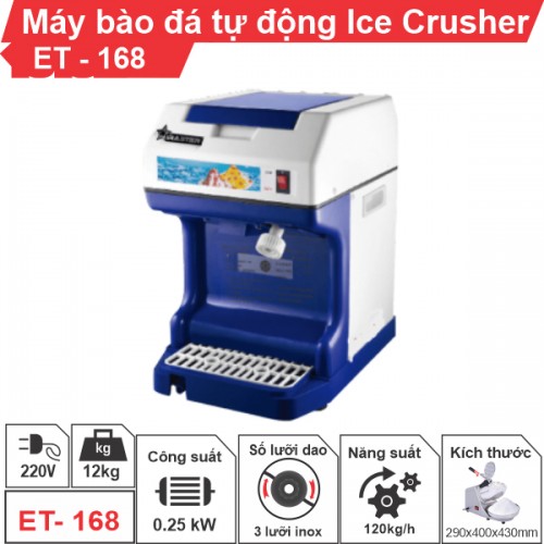 Máy bào đá tự động Ice Crusher ET-168