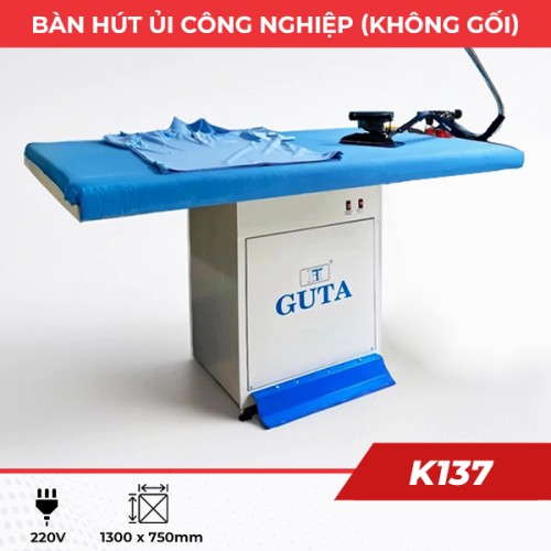 Bàn hút ủi công nghiệp 1,3m K137 (không gối)