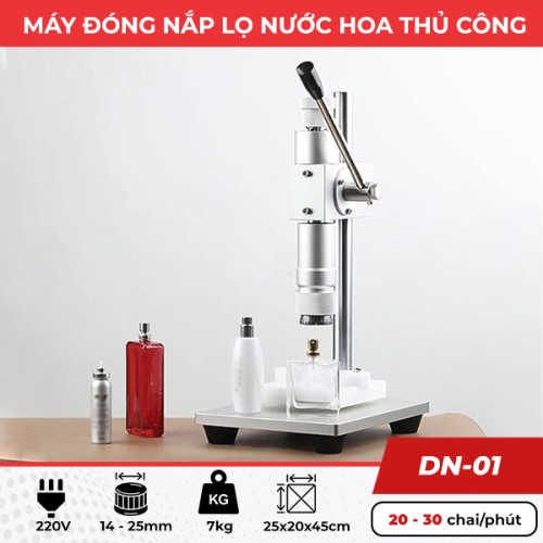 Máy dập nắp chai nước hoa thủ công DN-01