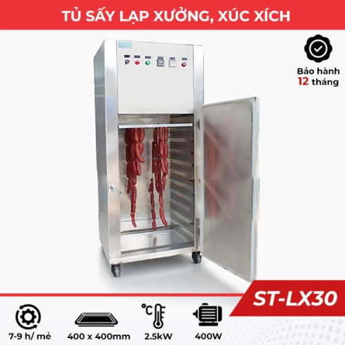 Tủ sấy lạp xưởng, xúc xích ST-LX30 năng suất cao
