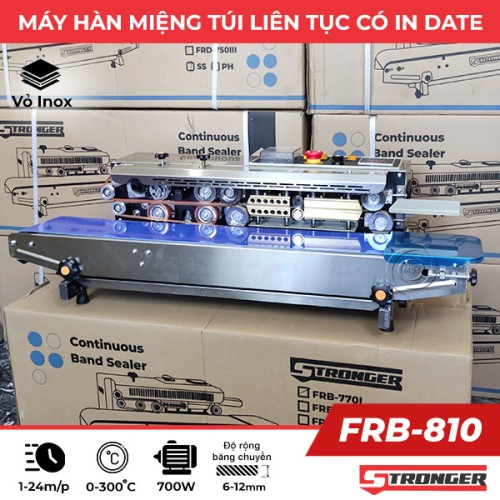Máy hàn miệng túi có in date Stronger FRB-810