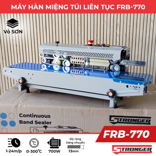 Máy hàn miệng túi liên tục Stronger FRB-770 (vỏ sơn)