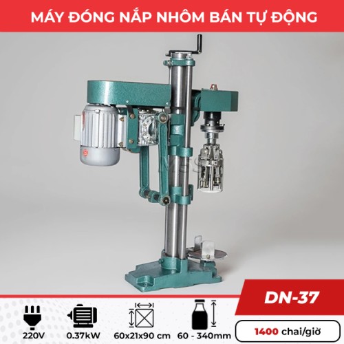 Máy đóng nắp nhôm bán tự động DN-37