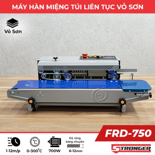 Máy hàn túi liên tục Stronger FRD-750 (vỏ sơn tĩnh điện)