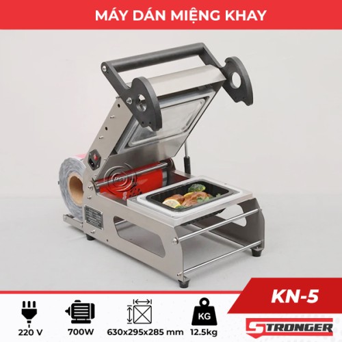 Máy dán miệng khay KN-5