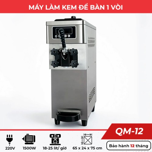 Máy làm kem tươi để bàn 1 vòi QM-12