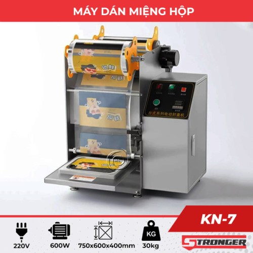 Máy dán miệng hộp thực phẩm KN-7